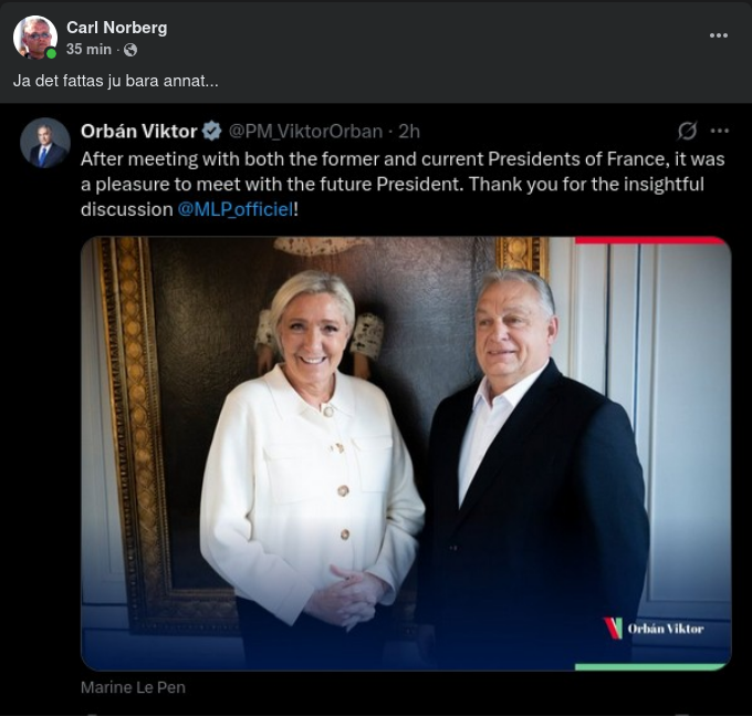 Orbán & Frankrikes Blivande President