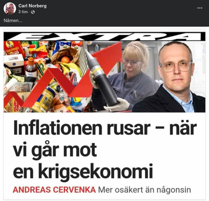 Inflationsrusning & Krigsekonomigångväg