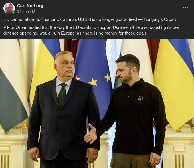Orbán: Europa Har Inte Råd