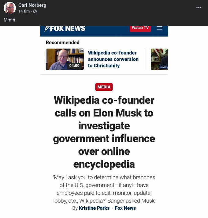 Wikipedia & Regeringsinflytande