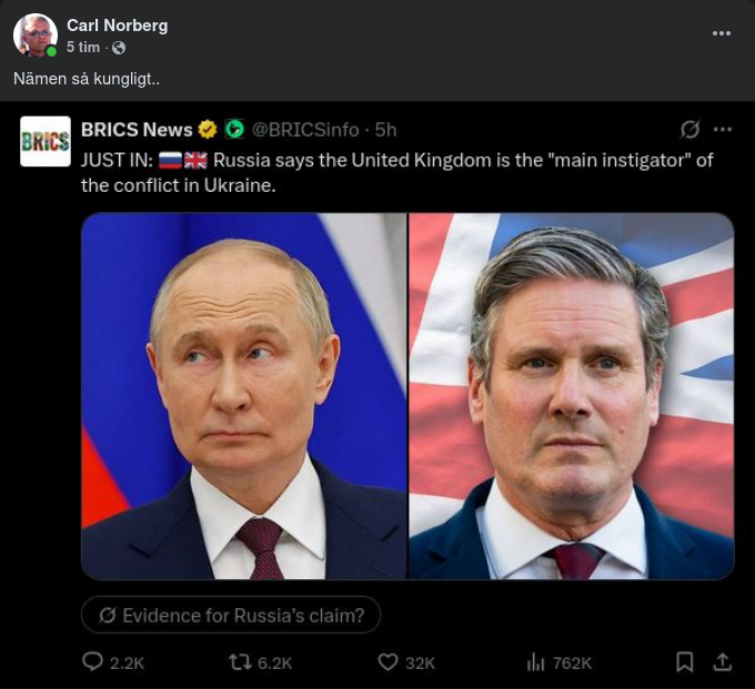 Storbritannien Huvudanstiftande I Ukraina