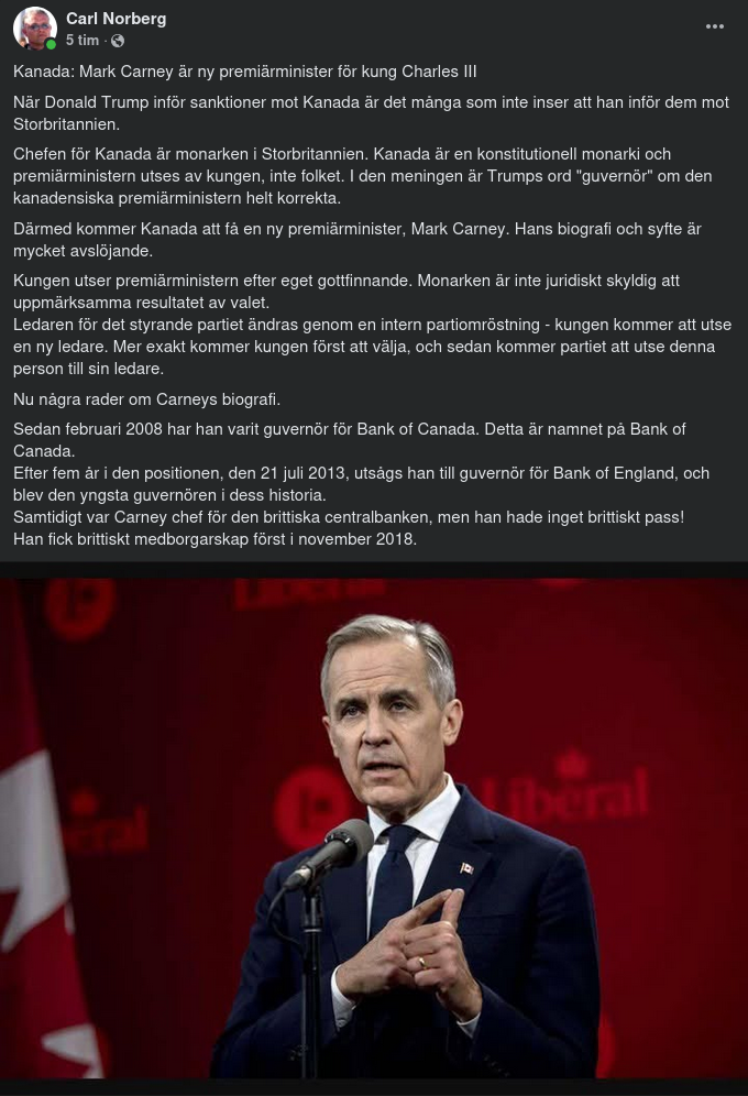 Kungligt Utsedd Kanadensisk Premiärminister