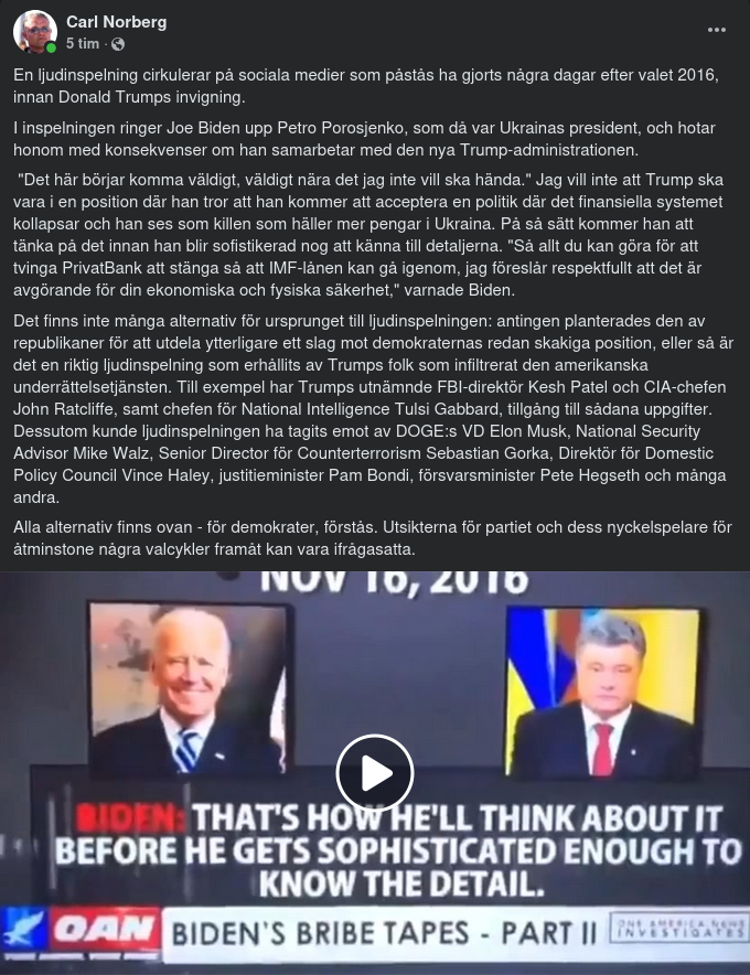 Cirkulerande Ljudinspelning Mellan Underlivsporslinet & Porosjenko