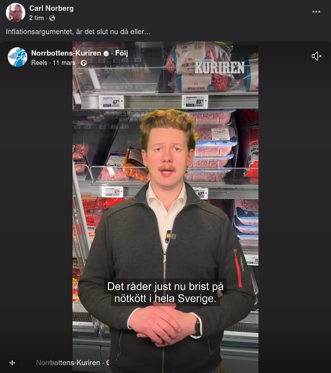 Svensk Nötköttsbrist