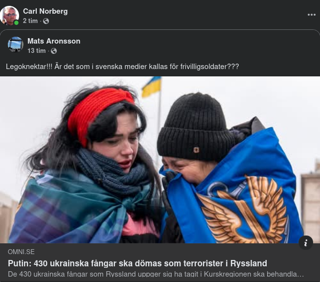 Terroristbehandlade Av Ryssland