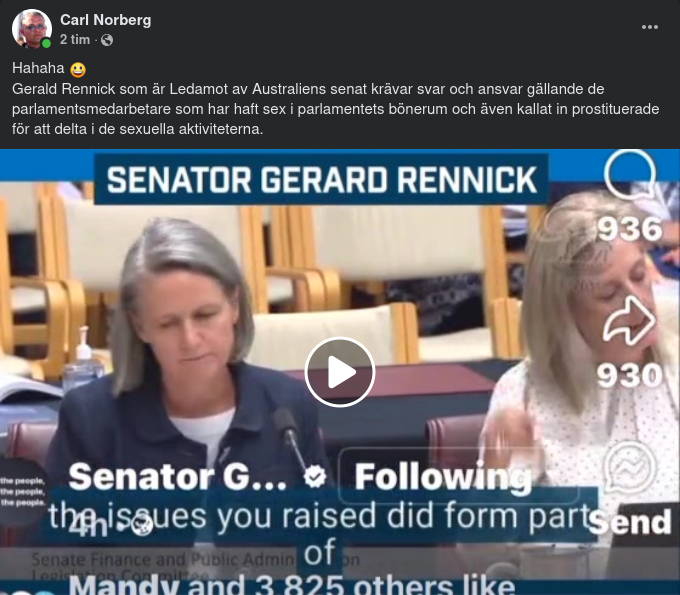 Sex I Australiensk Parlamentet