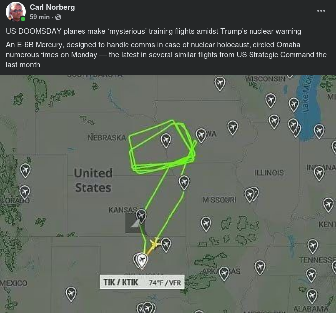 Amerikanska Domedagsplan I Luften