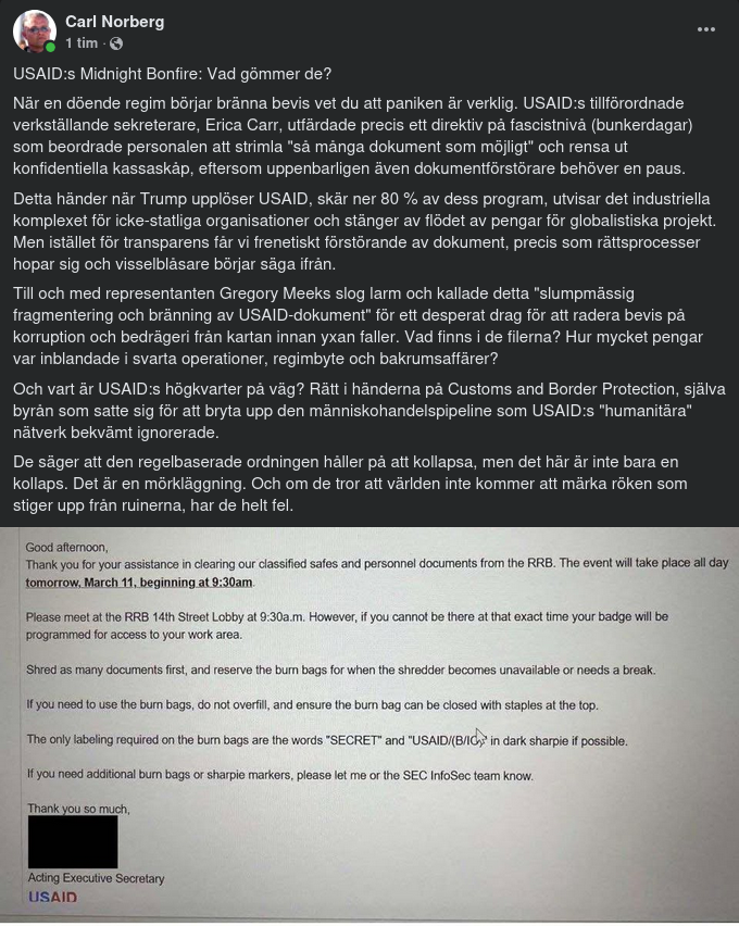 Dokumentbrännande USAID