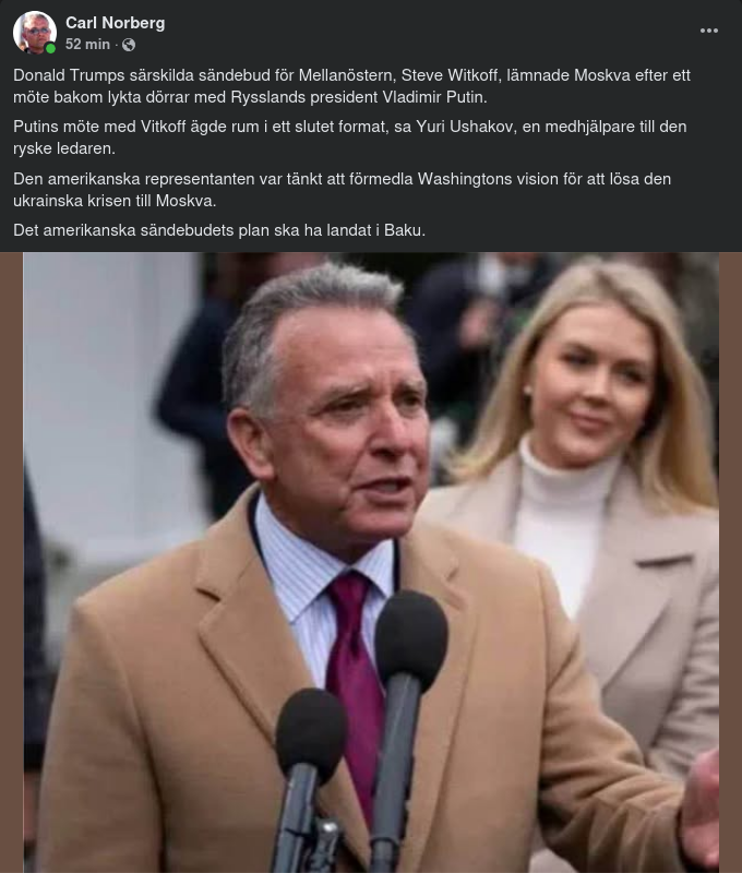 Witkoff Lämnar Moskva