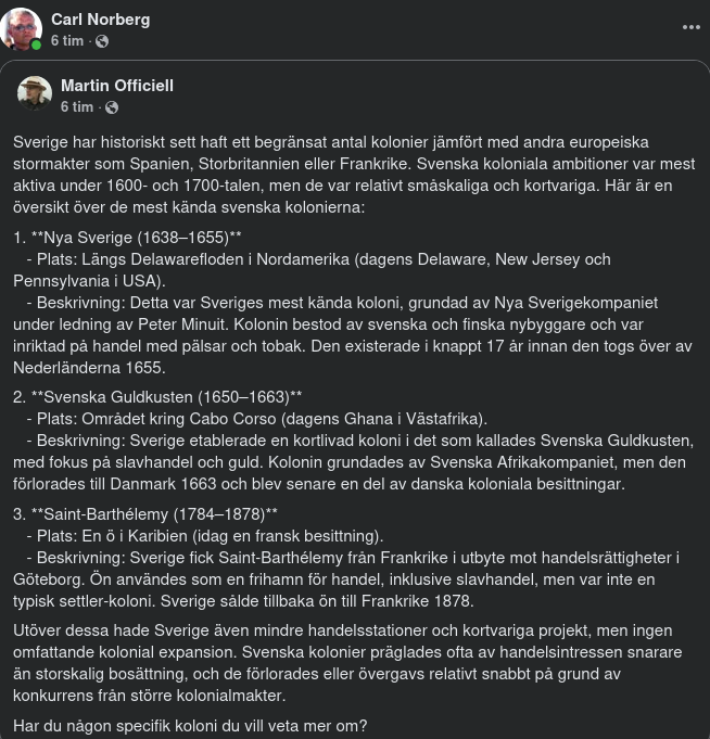 Begränsad Historisk Svensk Kolonisation