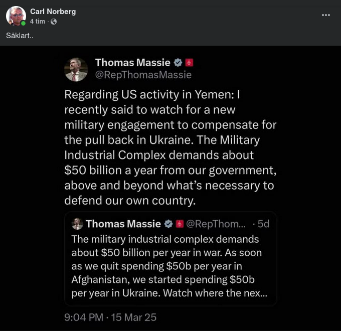 Finansiellt Militärindustrikomplexkrav