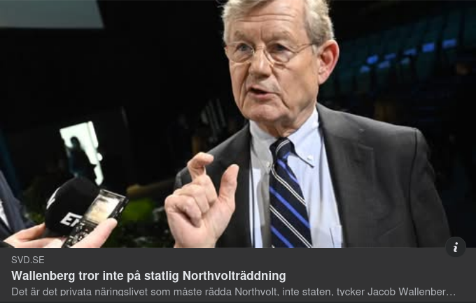 Jacob, Staten & Northvolt