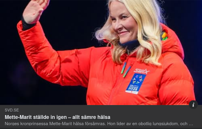 Mette-Marits Hälsa Allt Sämre