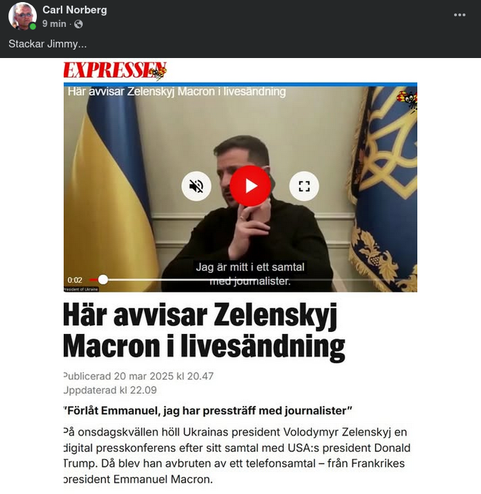 Direktsändningsavvisad Makaron..