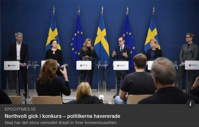 Northvoltkonkurs & Politikerhaveri