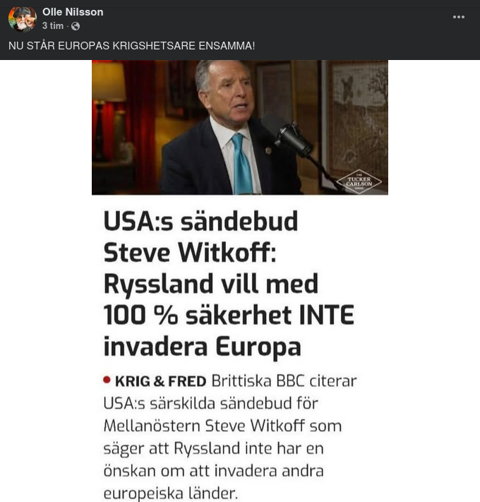 Ensamt Krigshetsande Europa