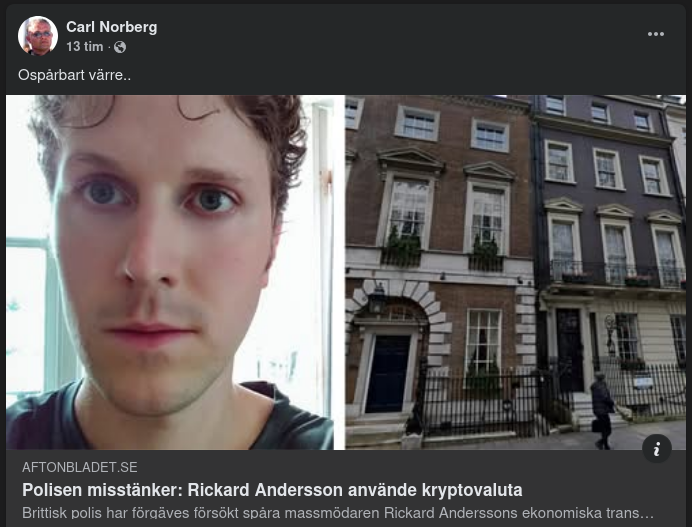 Ospårbar Kryptovaluta För Massmördar-Andersson