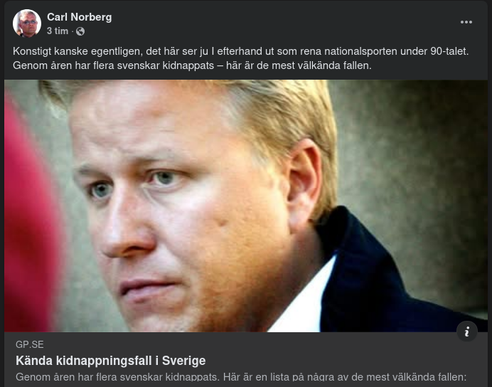 Kända Svenska Kidnappningsfall
