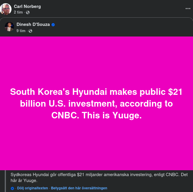 Hyundai Investerar 21 Miljarder I USA