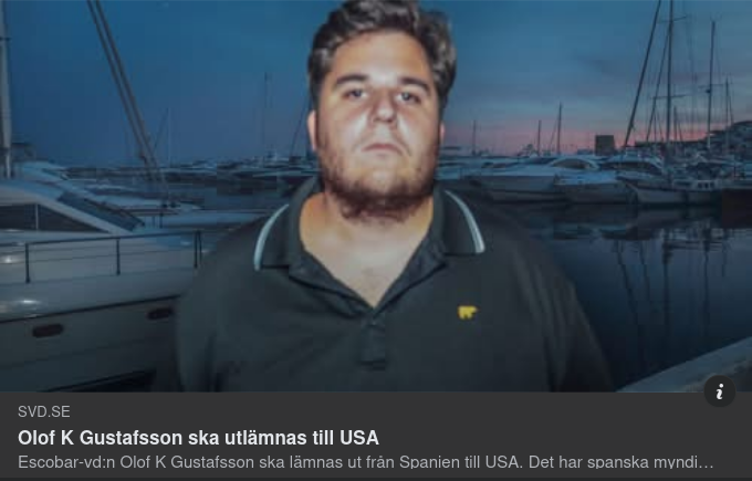 Olof K Gustavsson Ska Utlämnas Till USA