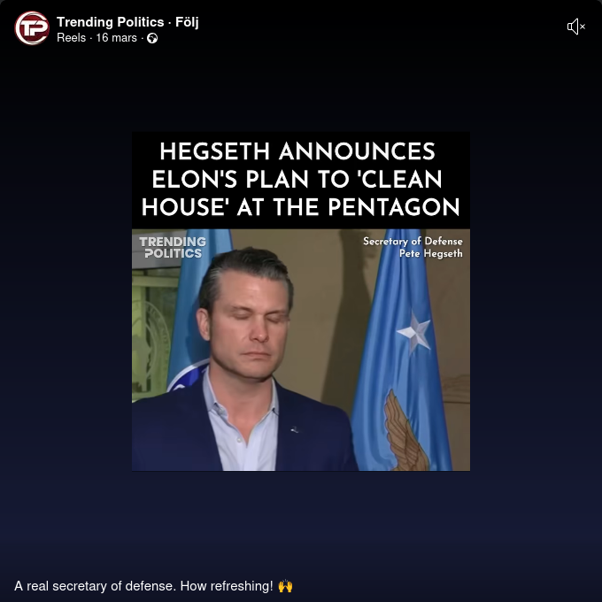 Hegseth Om Pentagon-Rensning