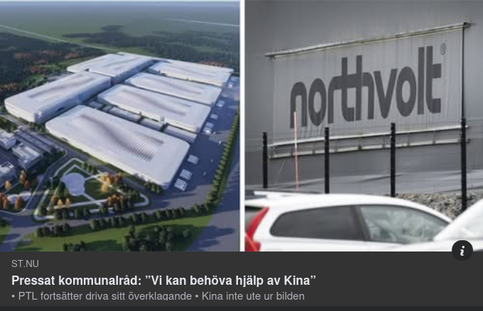 Nortvolt, Torsboda & Kina