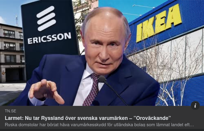 Ryssland Tar Över Svenska Varumärken