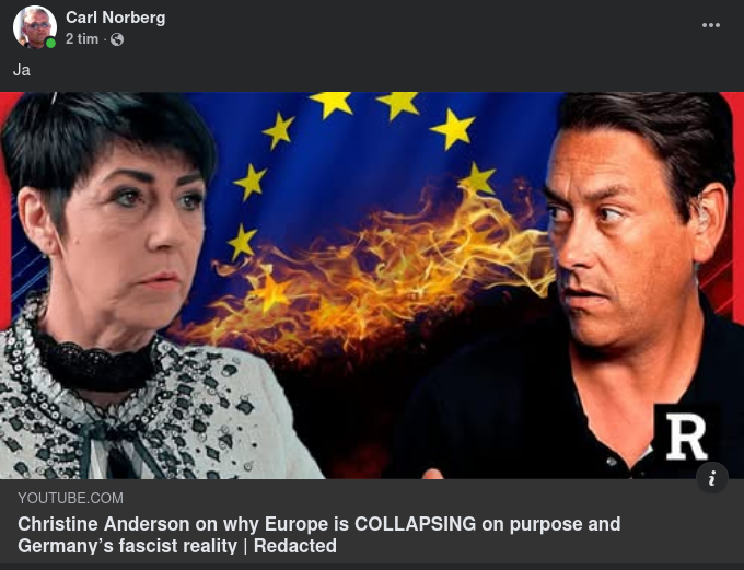 Christine Anderson Om Europa