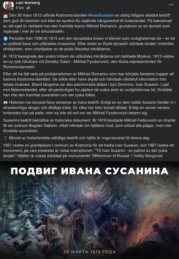 Från Rurik Till Romanov Med Ivan Susanin