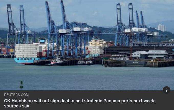 Fortsatta Förhandlingar För Försäljning Av Panama Hamnar