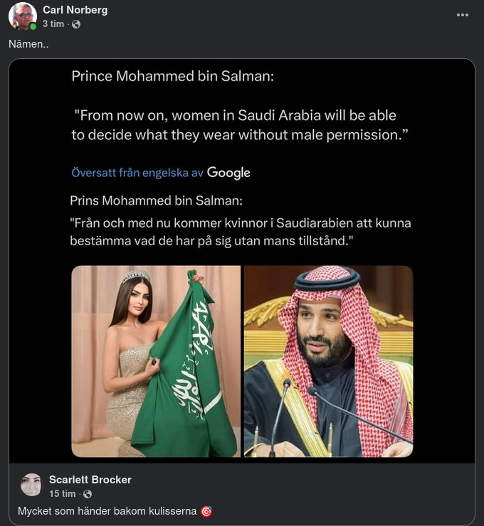 MbS & Kvinnoklädsel