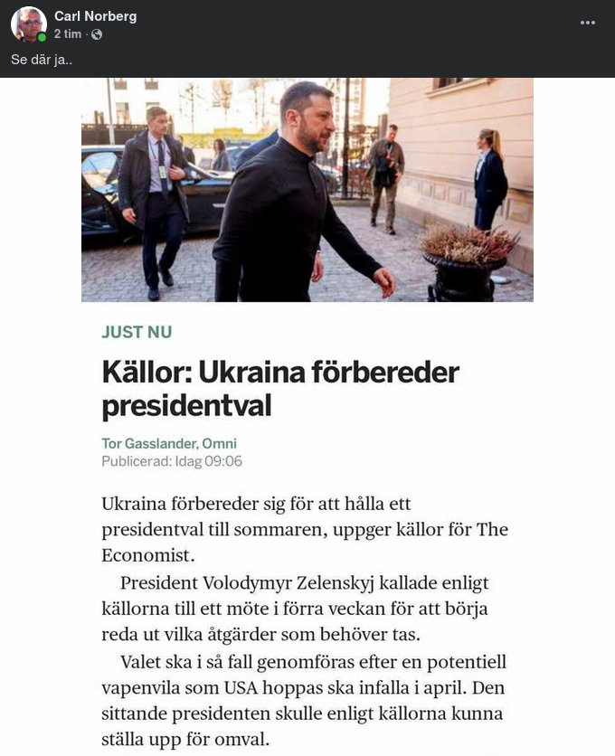 Ukraina Sägs Förbereda Presidentval