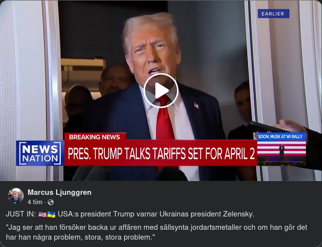 Trump Om Avtalsbackande Zelensky