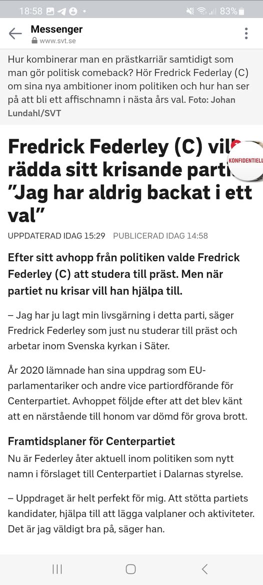 Federley Vill Rädda (C)