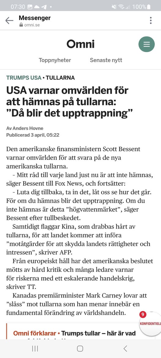 USA Varnar För Hämndtullar