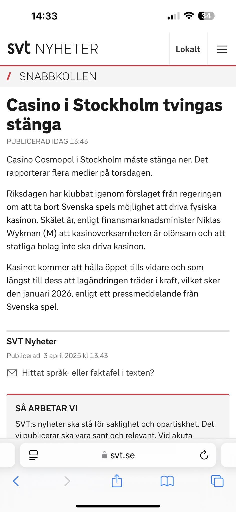 Casino Cosmopol Tvingas Stänga