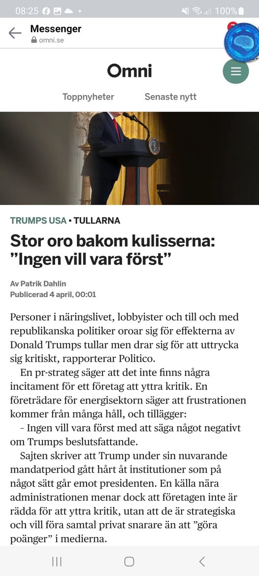 Politico Rapporterar Oro..