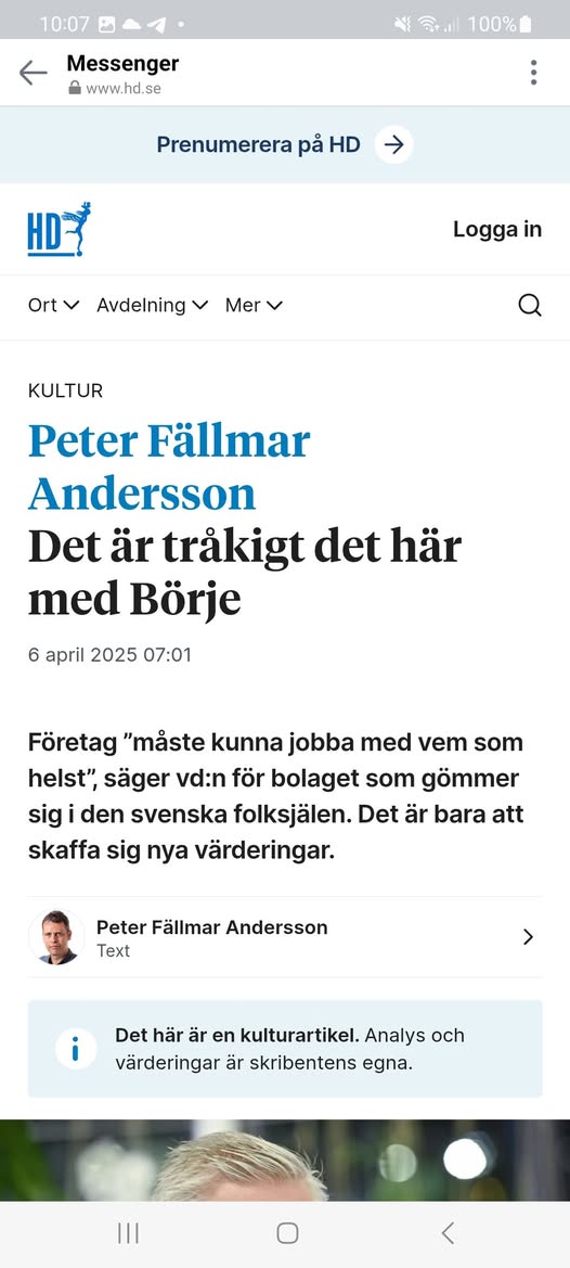 Peter Tycker Det Är Tråkigt Med Börje..