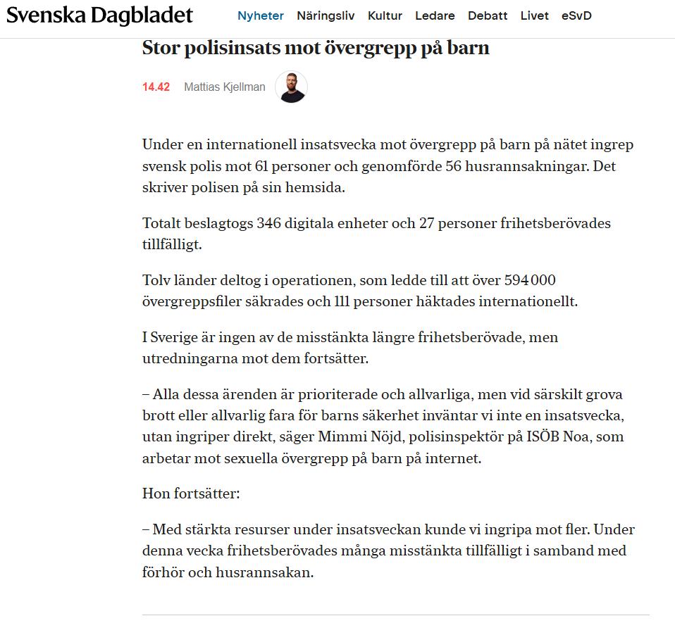 Internationell Barnövergreppsinsats