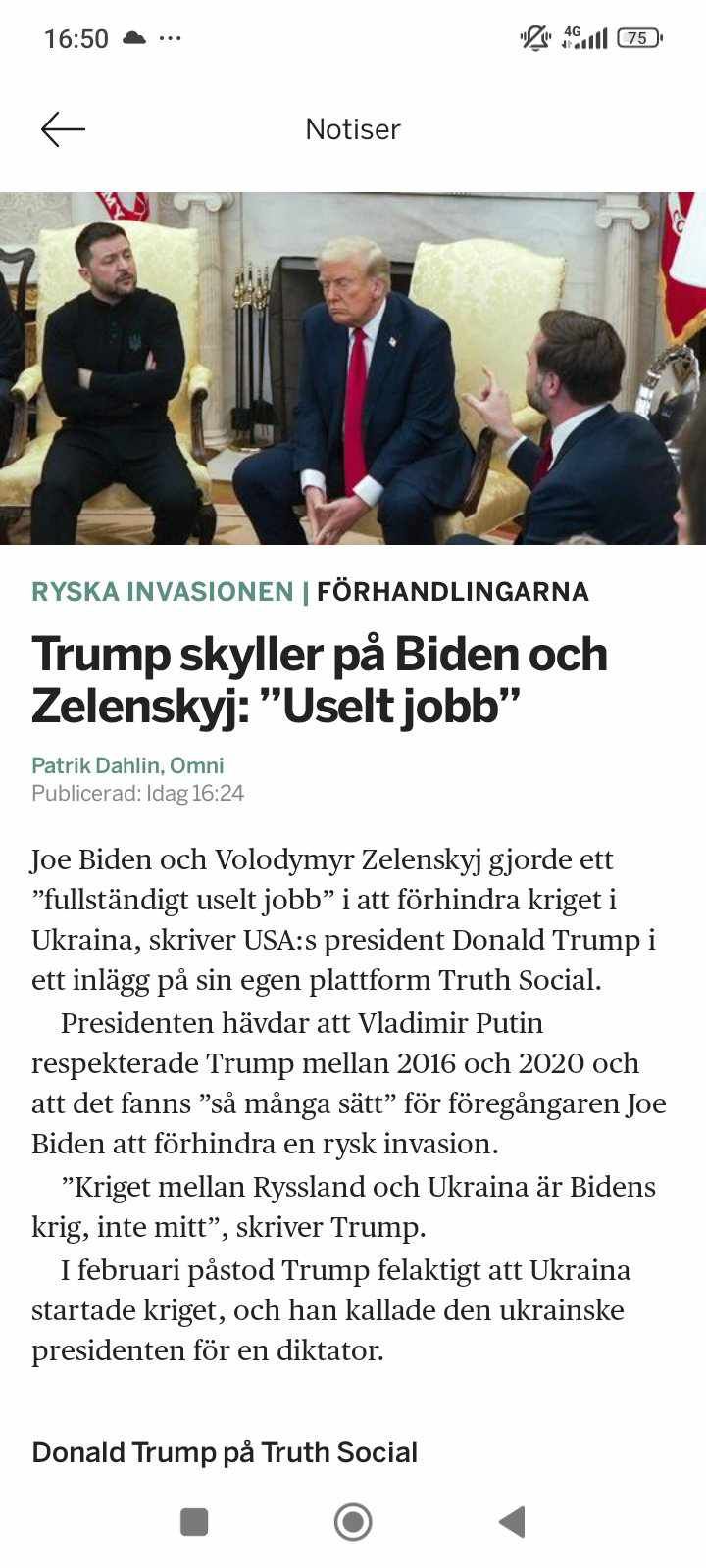 Dåligt Jobb Av Biden & Zelensky