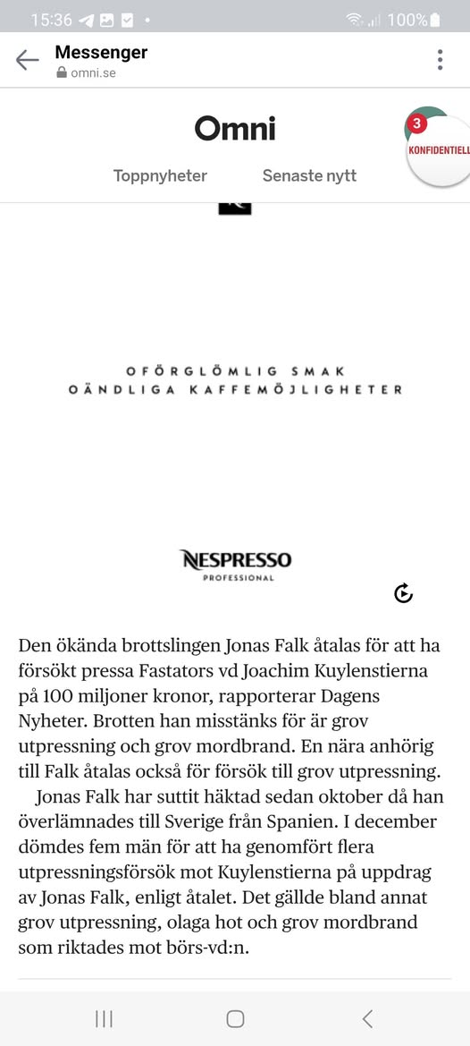 Falk Åtalas För Utpressning