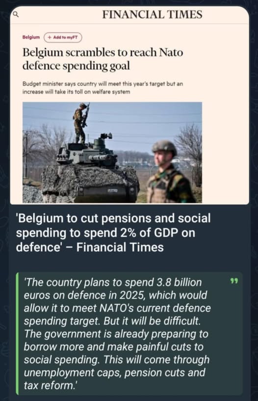 Belgien Skramlar Till Nato-Kostnad