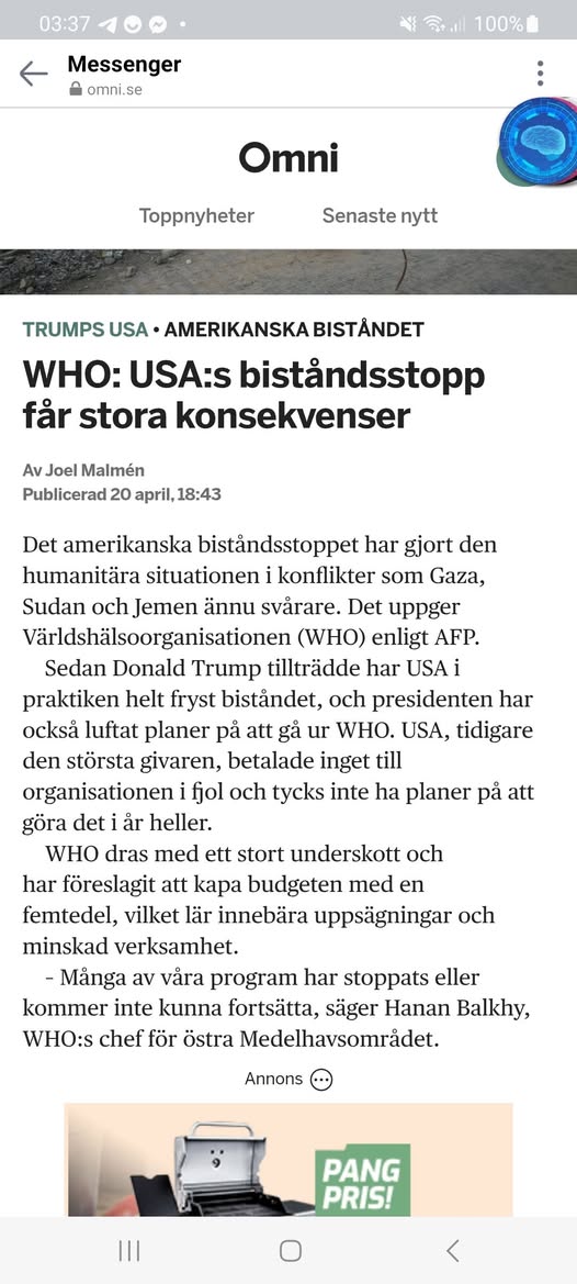 WHO I Ekonomiska Svårigheter