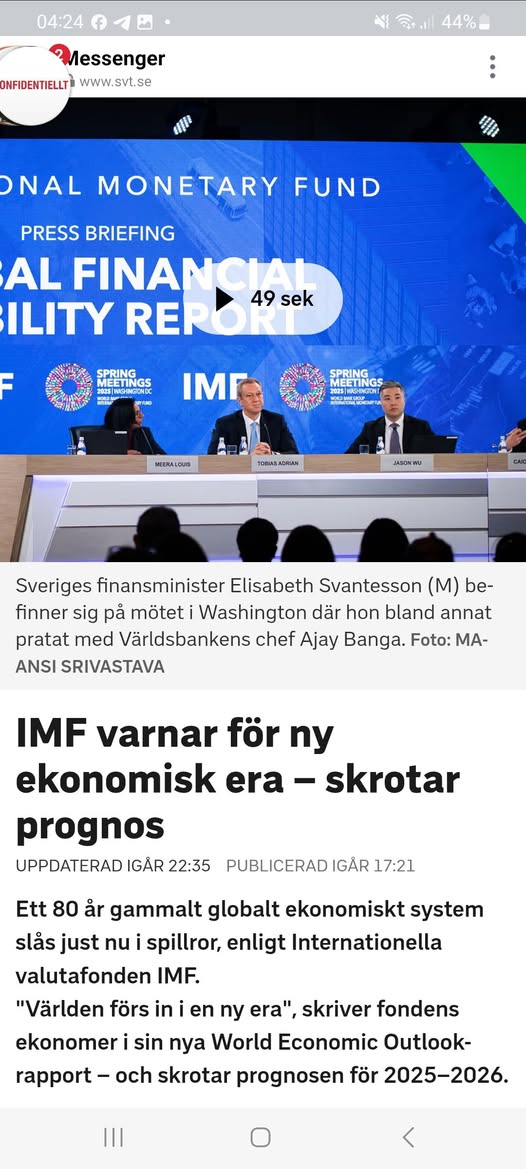 IMF Varnar För Ny Ekonomisk Era..