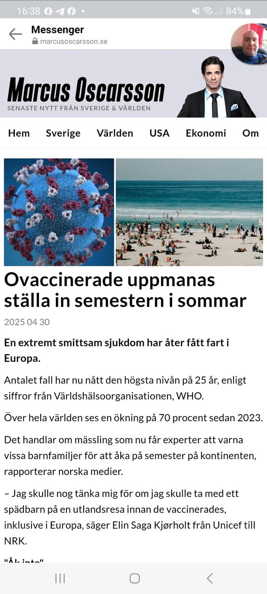 Spädbarnsvaccinerad Semester