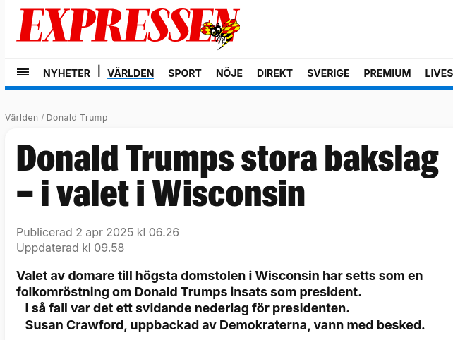 Demokratvunnet Domarval I Wisconsin