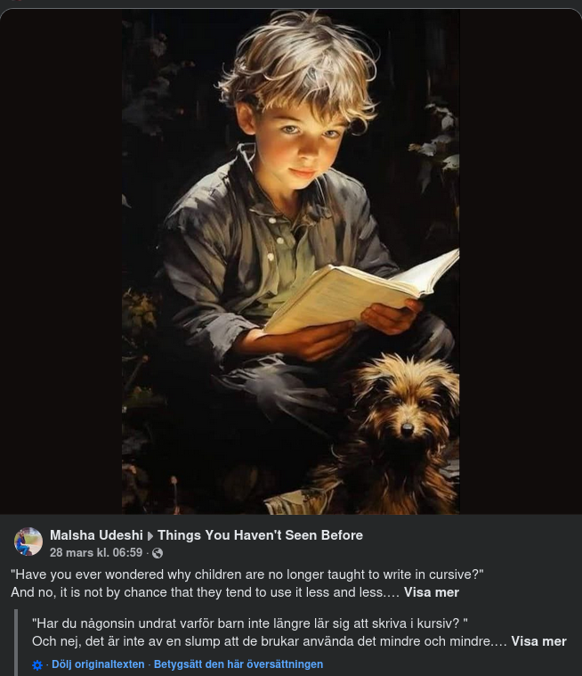 Kursivt Skrivande & Tanken