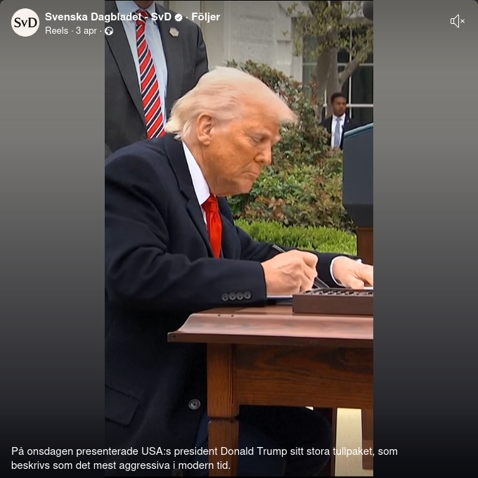 SvD-Presenterad Trump Om Tarifferna