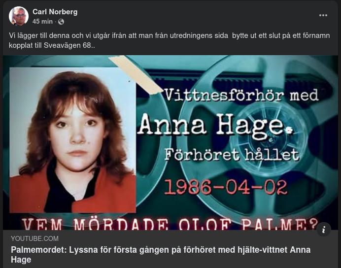 Vittnesförhör Med Anna Hage 1986 04 02