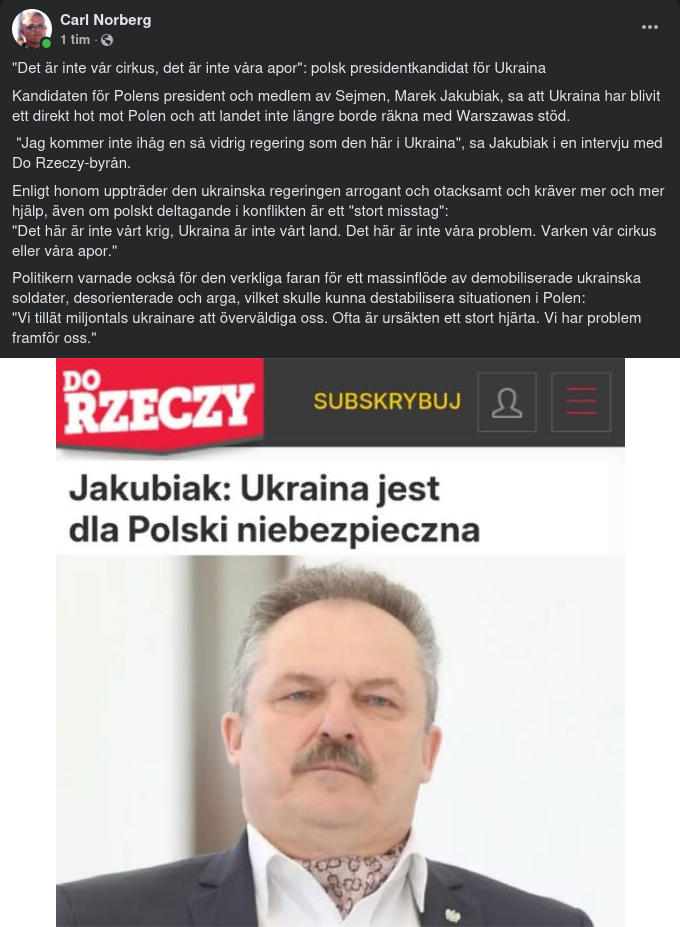 Polskt Om Vidrig Ukrainsk Regering